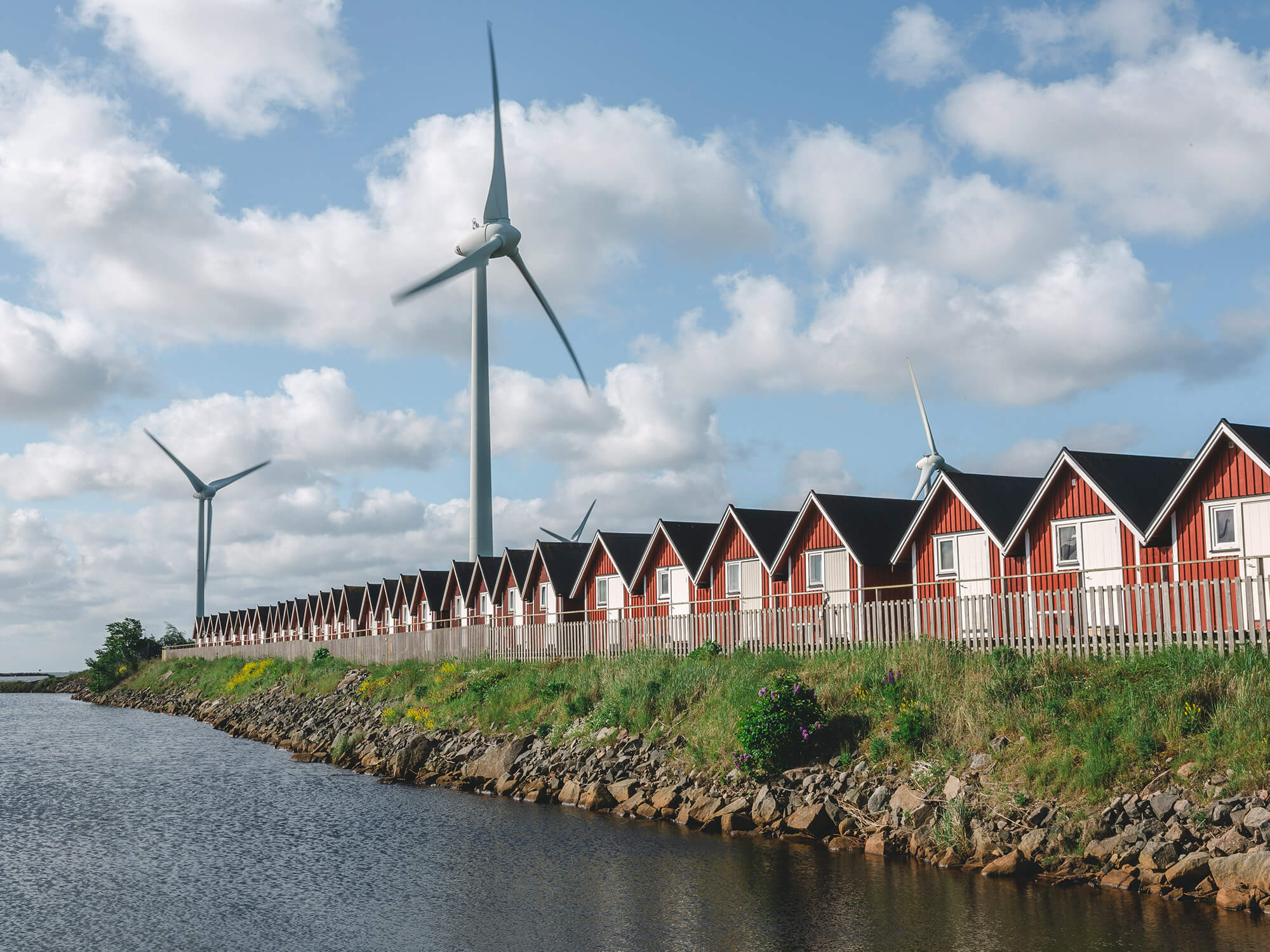 Vindkraft för levererans av miljövänlig el till kunder i Falkenberg