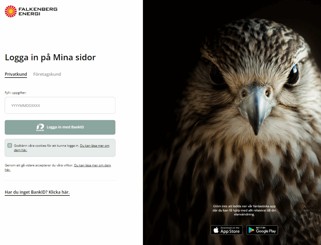 Problem med att öppna faktura i appen och på Mina sidor